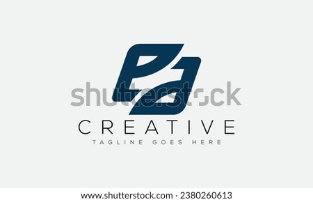 Letter EA logo design template vector illustration