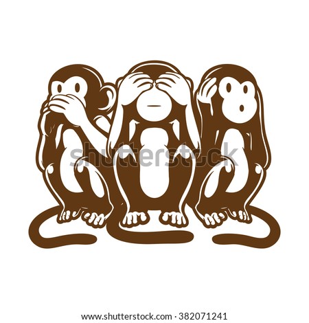 Three Monkey, Speak, See, Hear No evil. 