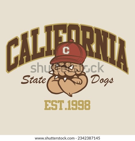 California state college bulldogs varsity design