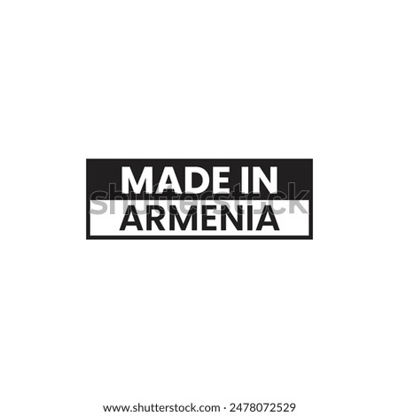 Made in Armenia logo template design.