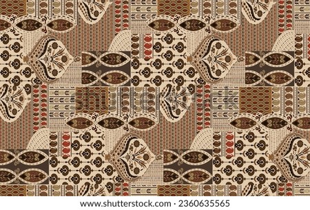 Digital and Textile Design Pattern all over 