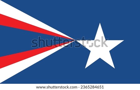 Flag Of Texas America united state Vector eps 8