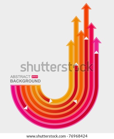 Colored arrows vector