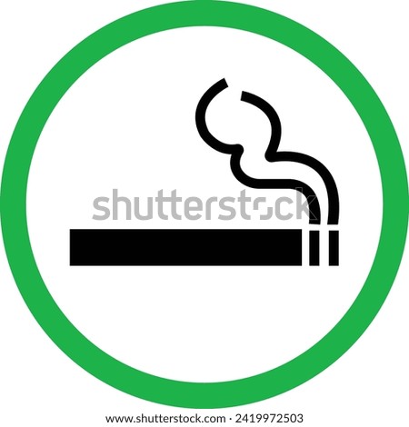 No smoking sign flat icon. Element of simple icon for websites, web design, mobile app, info graphics. smoking area sign for website design and development, app development on transparent background.