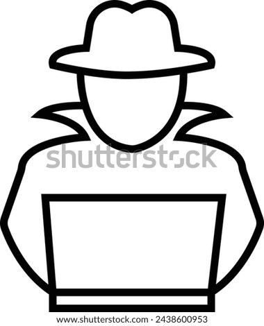 Theft icon vector , logo concept of Theft sign isolated on transparent background, filled black symbol, Element of negative character traits icon. Premium quality graphic design . Sign and symbol.