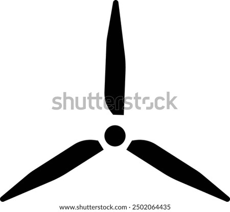 propeller icon vector design element, engine or motor image, flat design fan propellers vector, isolated on transparent background. wind fan rotating prop, fan, rotor mover, aircraft design.