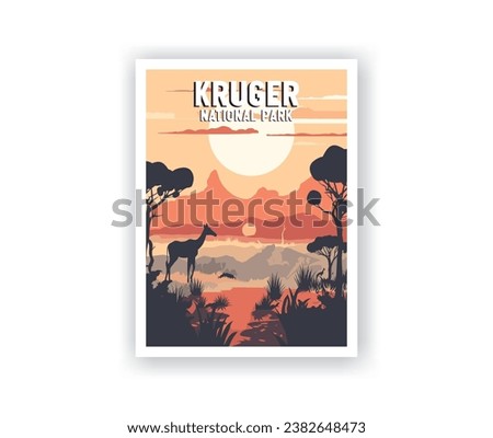 Kuger National Parks Illustration Art.