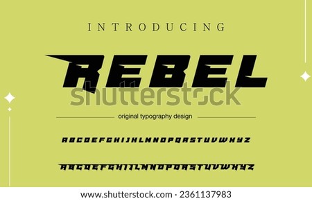 Rebel Classic college font. Vintage sport font in american style for football, baseball or basketball logos and t-shirt. Athletic department typeface, varsity style font