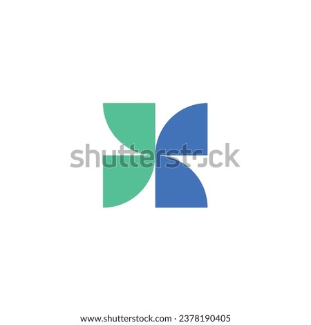 Windmill logo, renewable energy on a white background