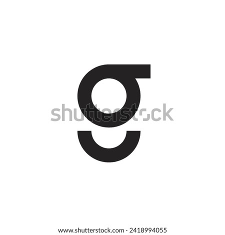 Logo letter G design template element