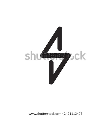 Logo icon electric design template element with blank background