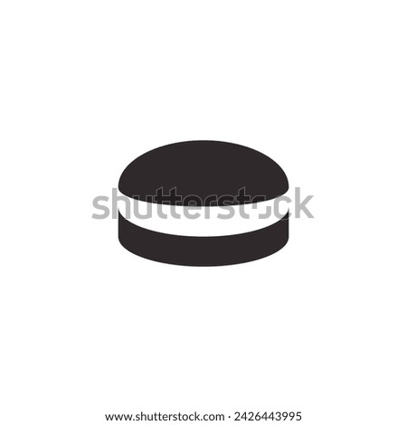 Logo cookies black design template element