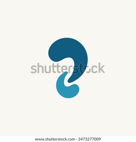 Logo water squeeze unique design with blank background