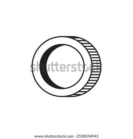 Logo circle tuning adjust volume or change channel radio line stroke