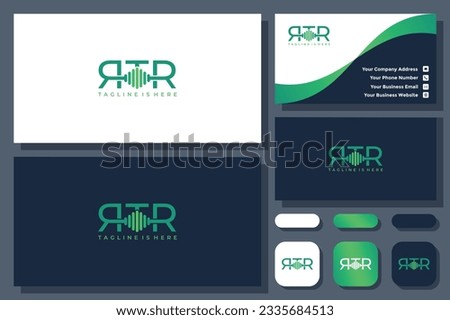 RTR letter initials vector logo