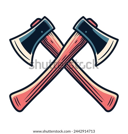 Axe Vector free. Crossed Axes. Crossed Firefighter Axe. Fire Service Fireman Axe