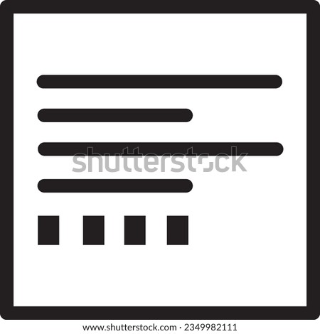 Align Left Format Outline Icon