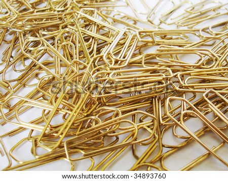 golden paper-clips
