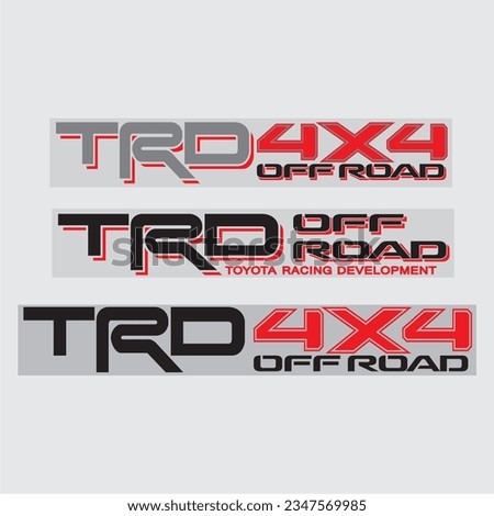 Trd 4x4 stickers eps file