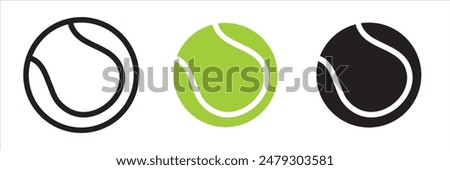 tennis ball icon in trendy flat style isolated on background. tennis ball icon page symbol for your web site design tennis ball icon logo, app, UI. tennis ball icon Vector illustration in eps 10.