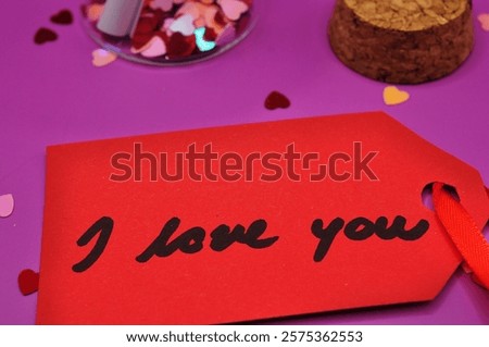 Similar – Image, Stock Photo heart from Smarties Day