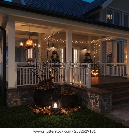 Similar – Image, Stock Photo broom on terrace, stone floor