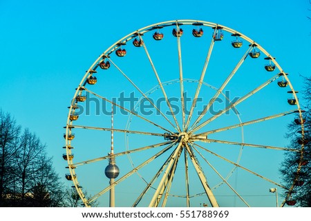 Similar – Image, Stock Photo Berlin television tower plays hide and seek again