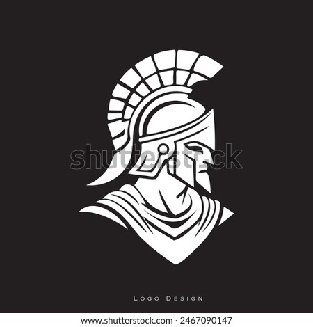 Modern Spartan Helmet Logo - Symbolizing Strength, Courage, and Leadership for Contemporary Businesses