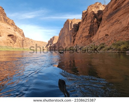 Similar – Image, Stock Photo Horseshoe Lake in the evening