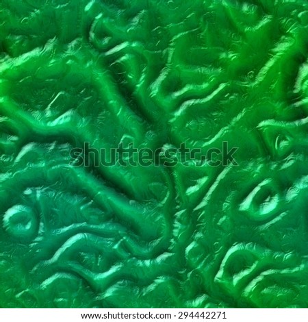 Closeup of the green alien skin texture with folds illustration.