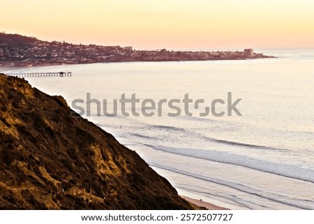 Similar – Image, Stock Photo Sunset over La Jolla, San Diego, California. 2022
