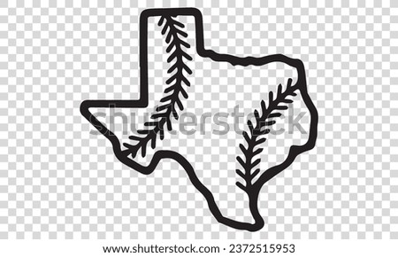 Baseball Texas vector file any changes can be possible