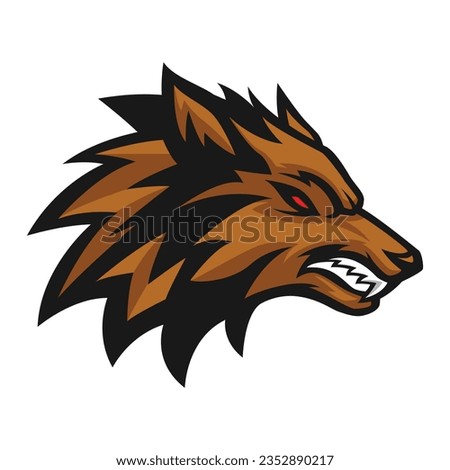 Wolf head vector logo icon template 3