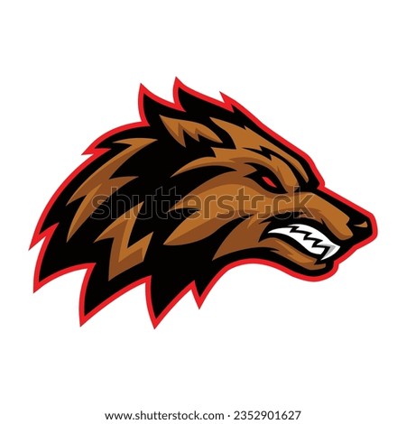 Wolf head vector logo icon template 2
