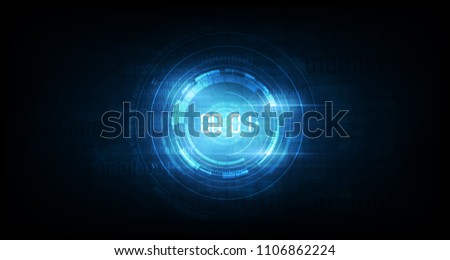 Abstract Futuristic Technology Background with Digital number timer concept and countdown, vector transparent