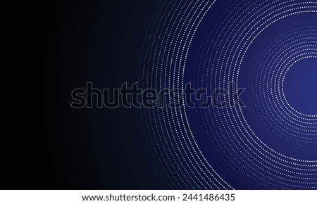 3D blue techno abstract background overlap layer on dark space with glowing dots shape decoration. Modern graphic design element dotted line style concept for banners, flyer, card, or brochure cover