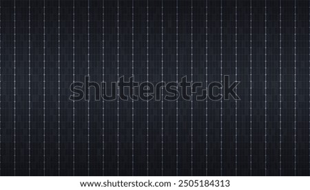 Solar panel pattern for the background. Banner of a set of solar panels as a template for designs in the concept of alternative green energy. Vector illustration