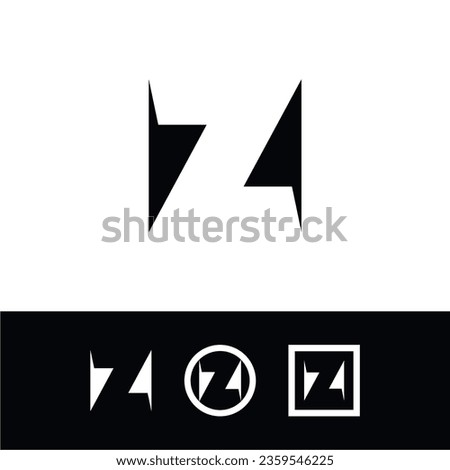 vector, set, abstract letters Z, can s, can N, up down, arrows, symbols