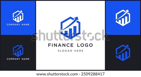 vector of finance logo and icons, can be used in various media easily, editable