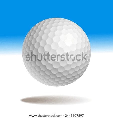 Golf Ball Isolated Sport 3d Illustration Vector