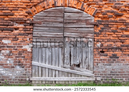 Similar – Image, Stock Photo Red bricks embedded in colorful cobblestones on a square in Bad Salzuflen near Herford in East Westphalia-Lippe, Germany