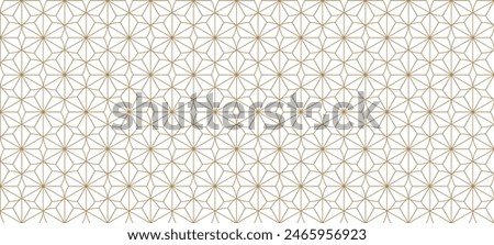 Japanese background with hand drawn line flower pattern vector. Abstract template with geometric pattern. Ocean sea backdrop layout design in oriental style. Chinese banner elements.