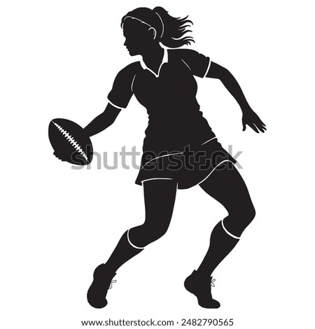 Rugby outline and symbols. Dark level variety basic exquisite white foundation Rugby sports vector and silhouette icon.