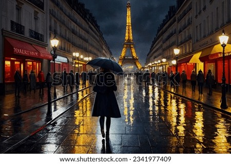 Foto Bild Paris im Regen Stadt