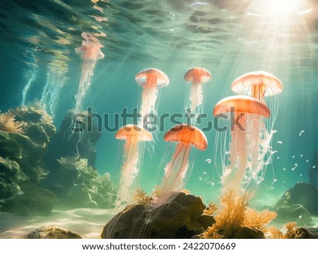 Similar – Image, Stock Photo jellyfish