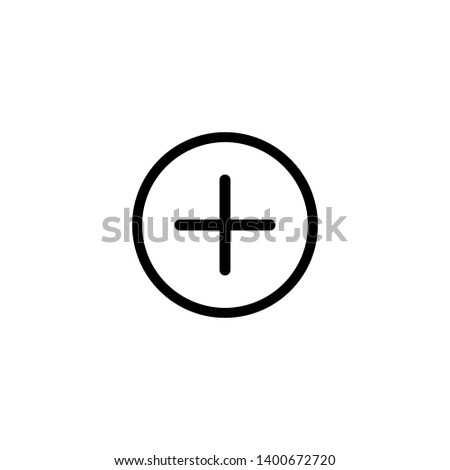 Add icon. Plus sign. Plus icon simple add sign vector cross illustration