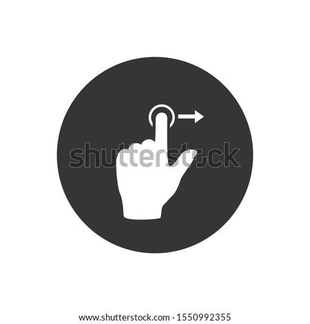 Gesture touch slide vector icon