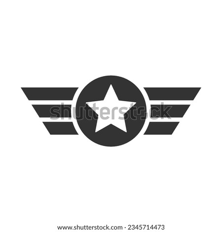 Military icon emblem logo design inspiration vector template