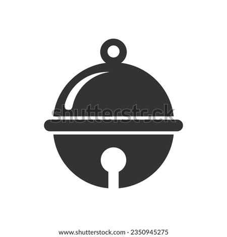 Pet bell icon, vector illustration. Flat design style.Vector pet bell icon illustration isolated on White background, pet bell icon