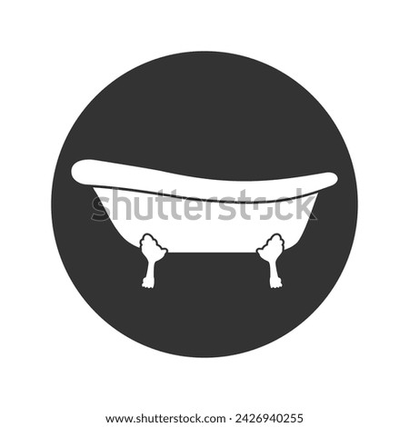 Bath tub icon. Simple illustration of Bath tub vector icon for web design isolated on white background